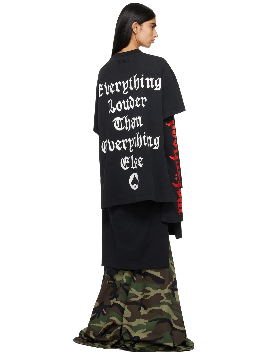 Black Motorhead Midi Dress - 3
