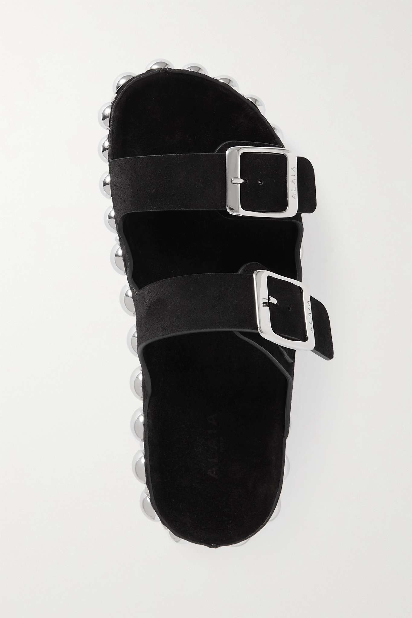 45 studded suede slides - 5