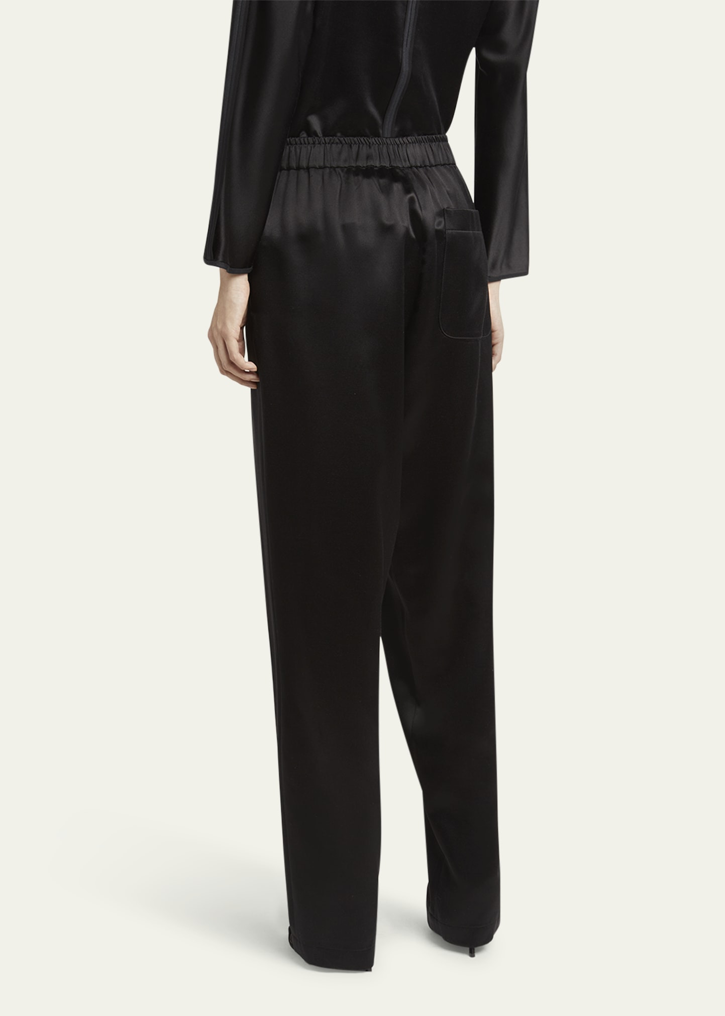 Pull-On Silk Trousers - 3