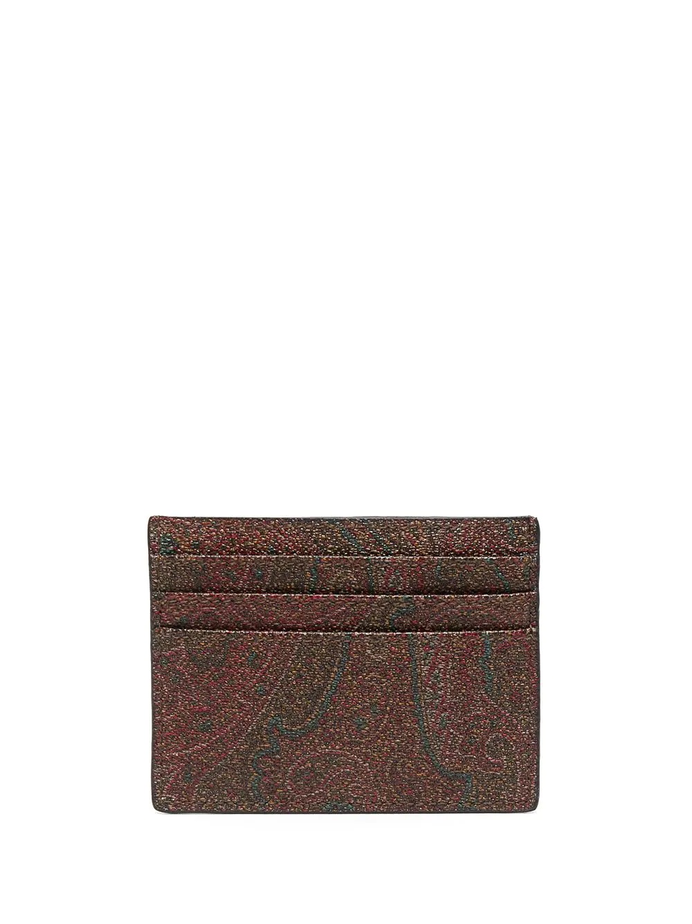 logo-plaque leather cardholder - 2