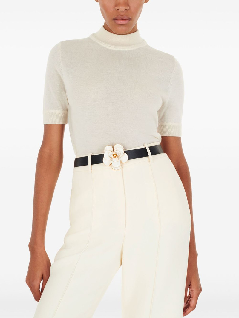 ADAM LIPPES mock-neck cashmere top outlook