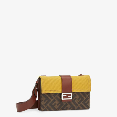 FENDI Brown fabric bag outlook