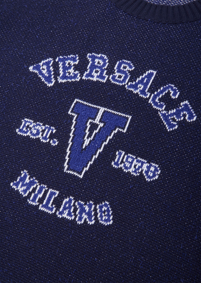 Varsity Logo Intarsia Sweater 5