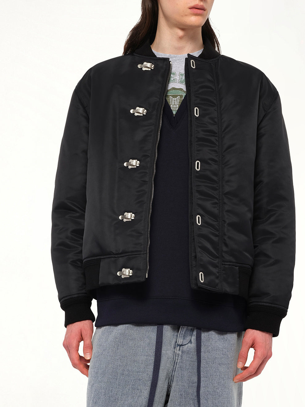 Metal Clip Jacket in Black - 6
