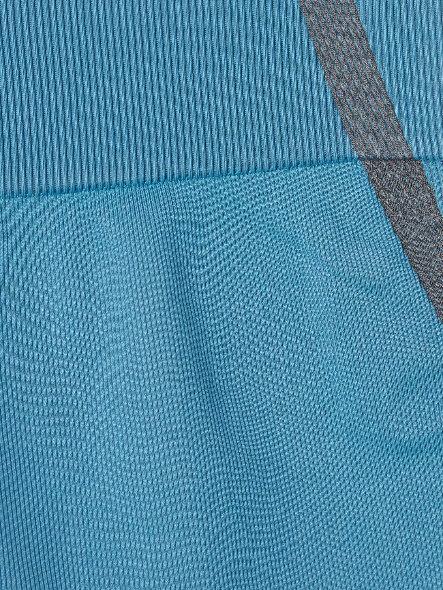Studio ribbed stretch shorts Blue - 4