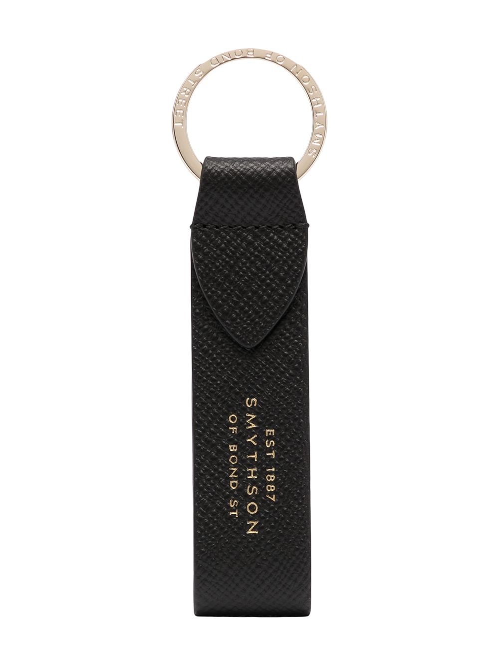 Panama leather strap keyring - 1