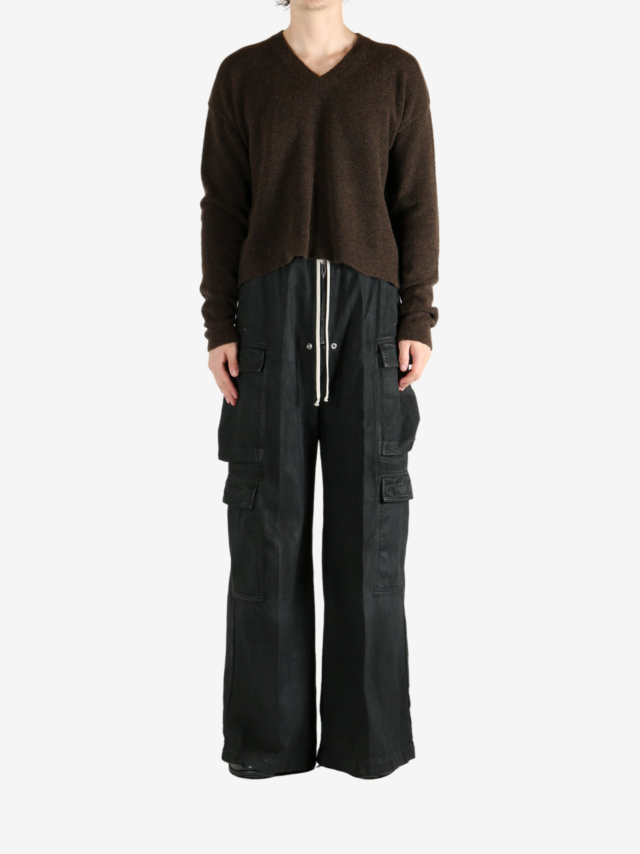 RICK OWENS - Men Maglia Tommy V Neck Knitwear - 4