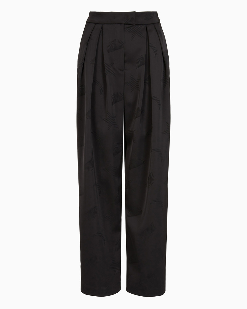 Moon Capsule collection trousers in jacquard with detachable peplum 1