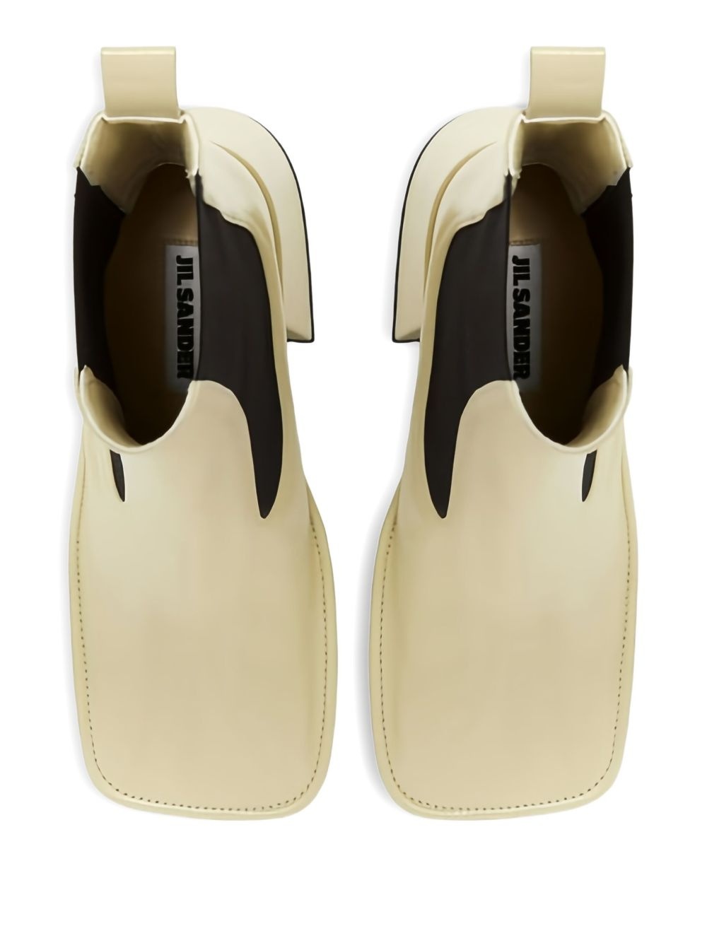 square-toe block-heel boots - 4