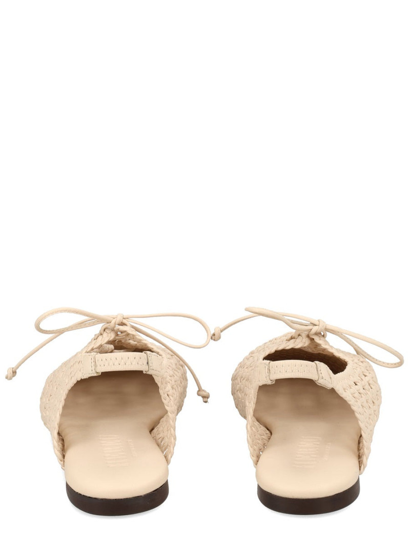HEREU HEREU Woven Lace-up Ballet Flats outlook