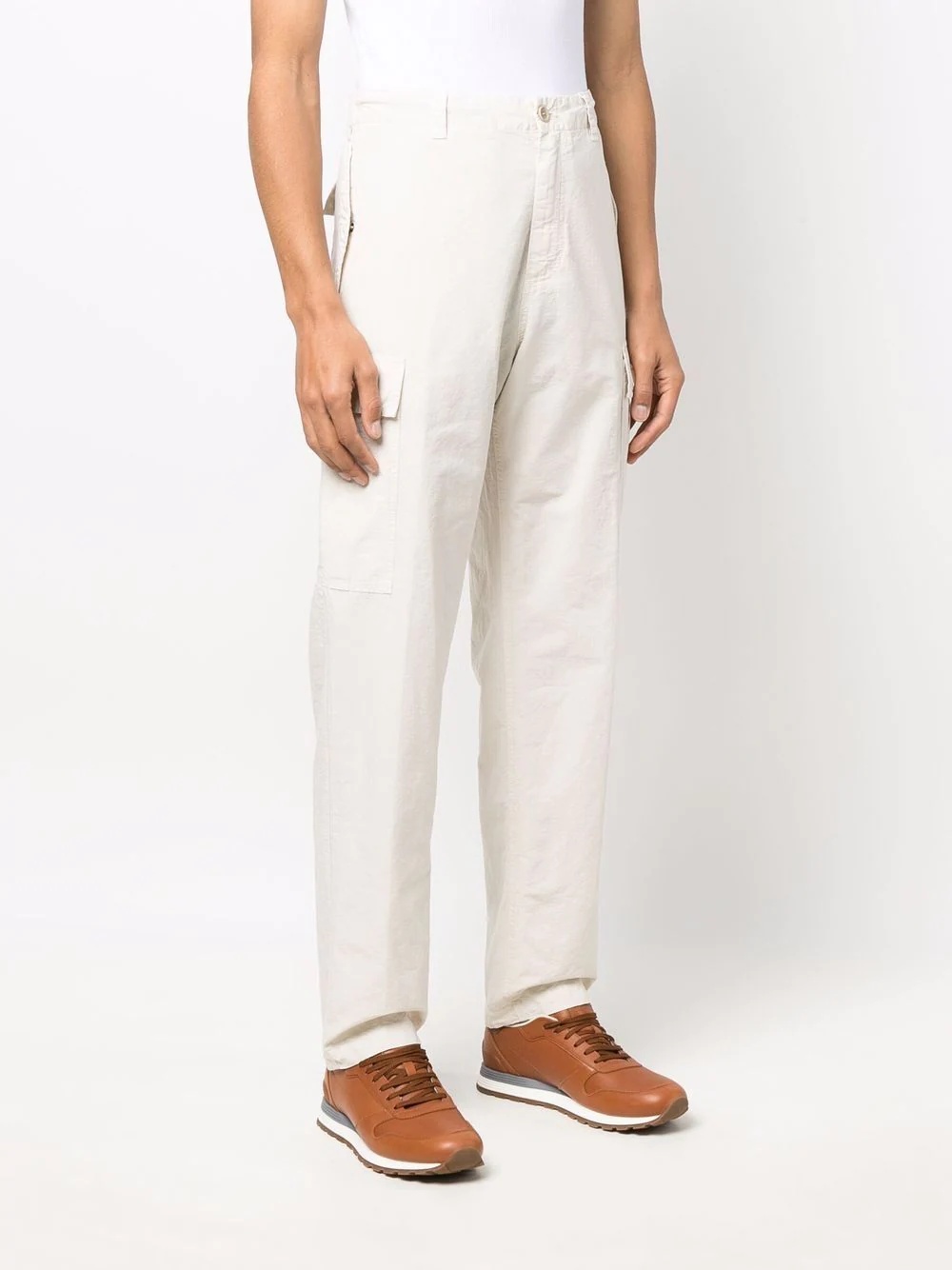 straight-leg cargo trousers - 3