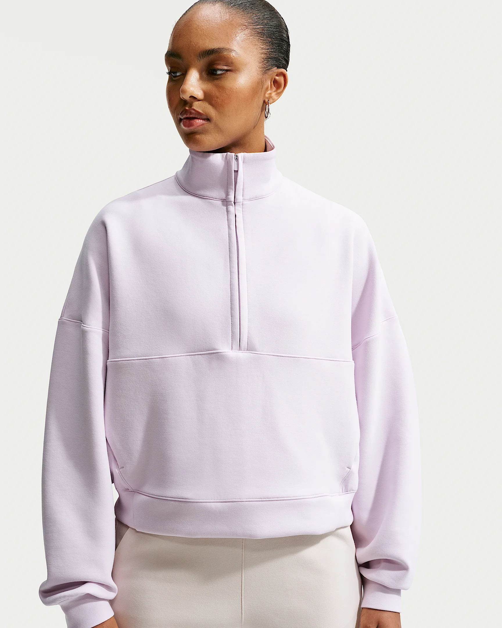 Nike 24.7 ImpossiblySoft Women's Dri-FIT Oversized 1/2-Zip Top - 1