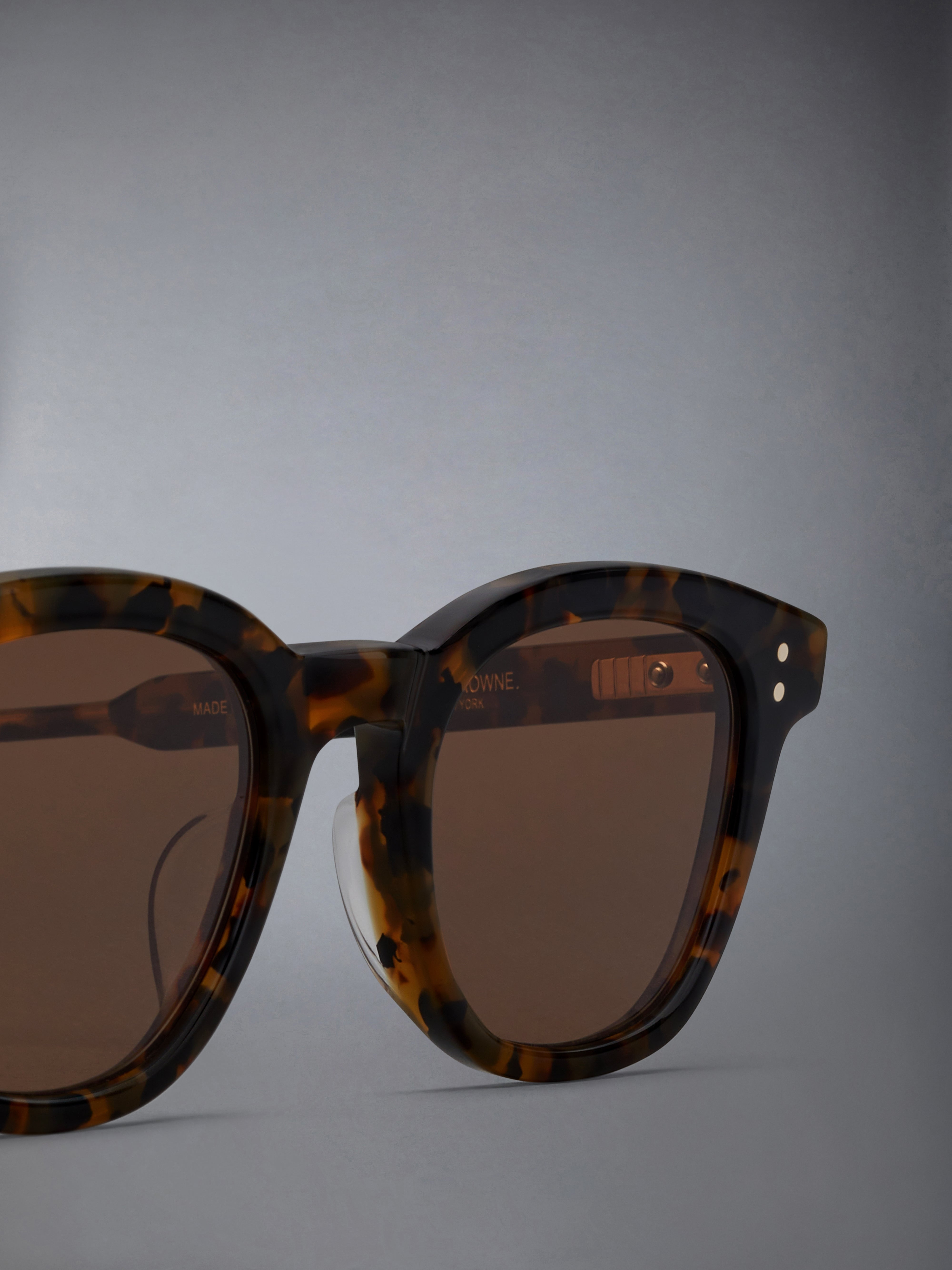 TOKYO TORTOISE ACETATE RECTANGULAR SUNGLASSES - 7