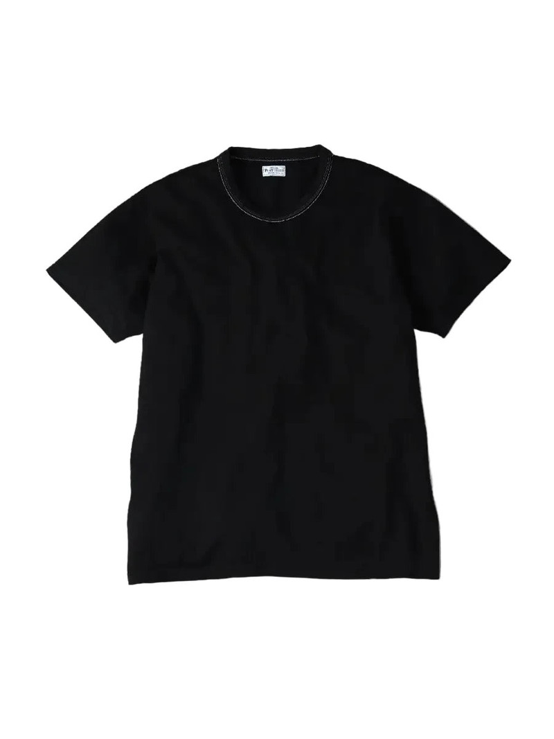 THE FLAT HEAD FN-THC-203 Three Needle Small Flying Wheel Tee Black outlook