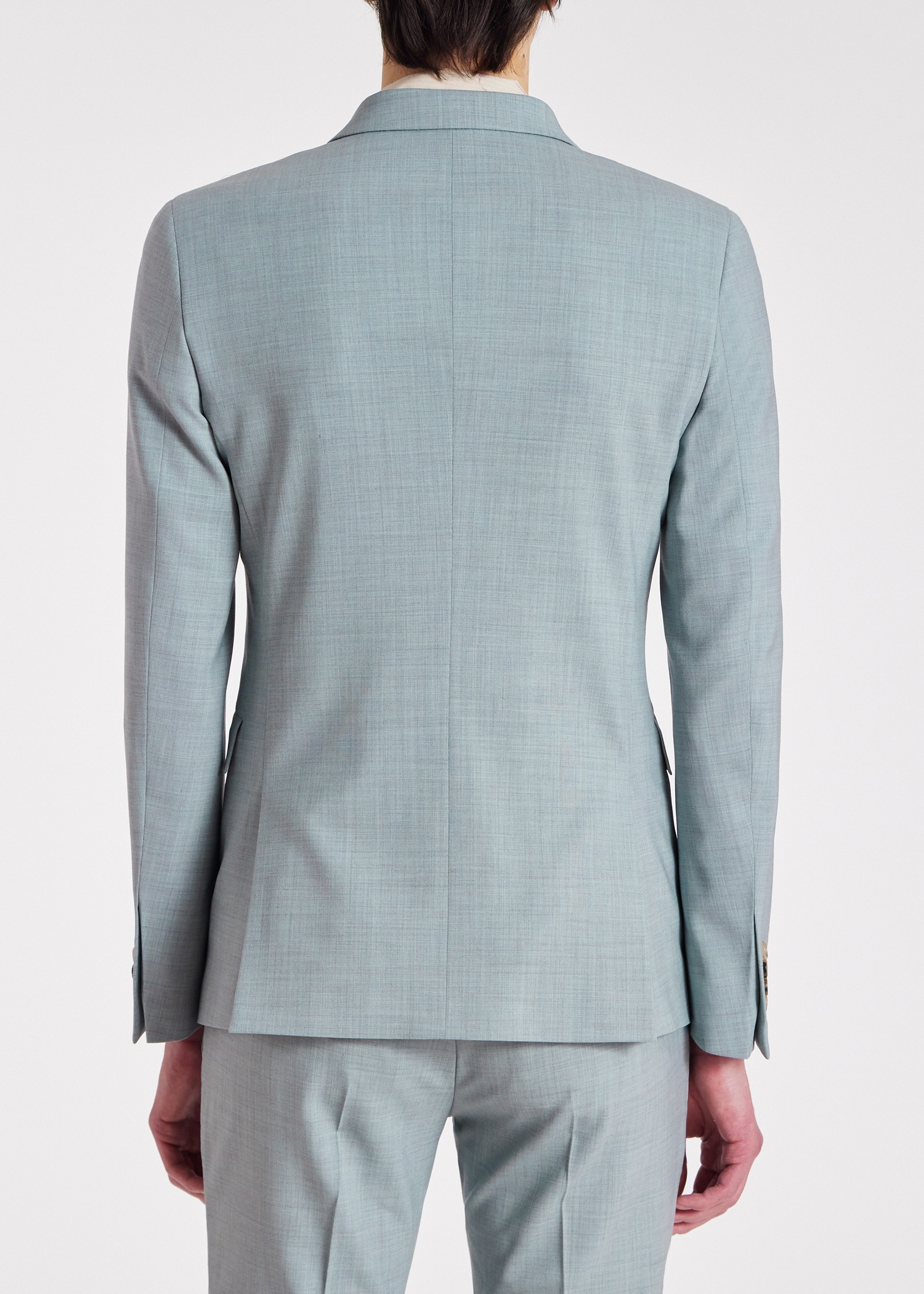 The Kensington - Light Blue Marl Overdyed Stretch-Wool Suit - 9