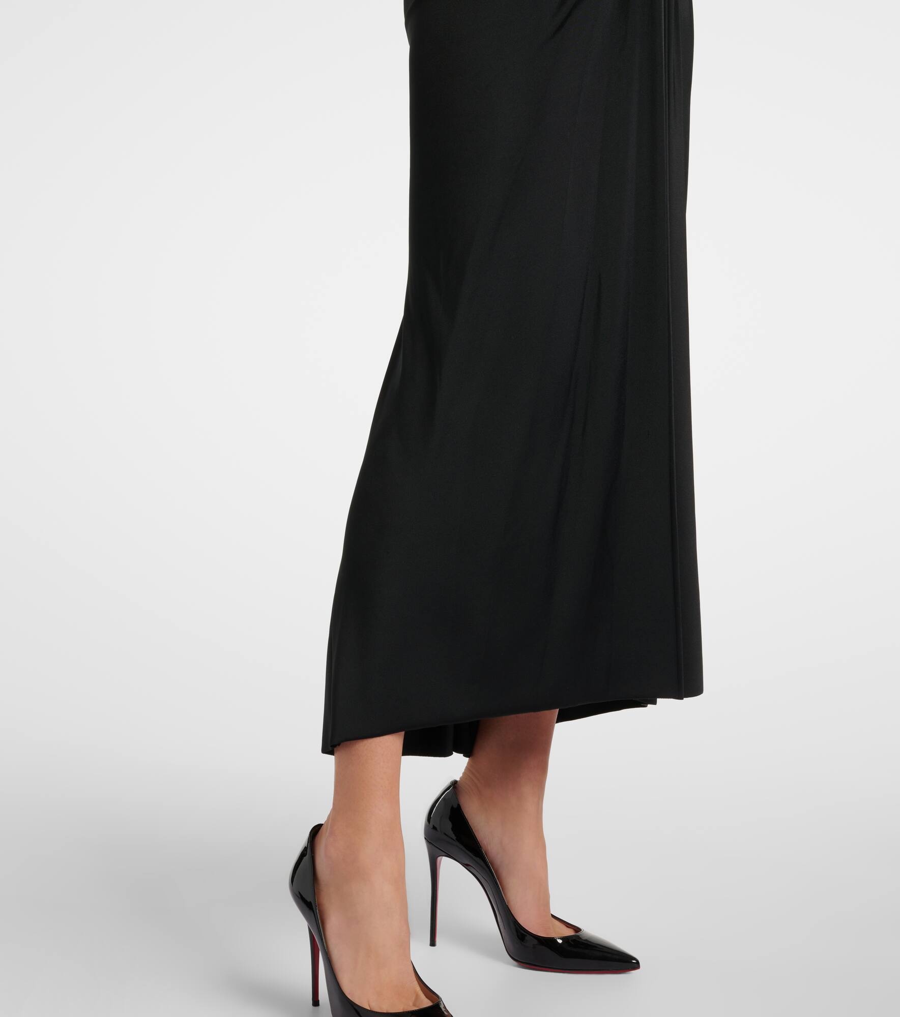 Gathered midi dress - 6