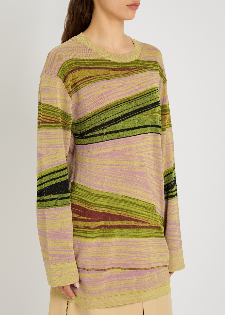 Dries Van Noten Tippi Intarsia Fine-knit Jumper - 2