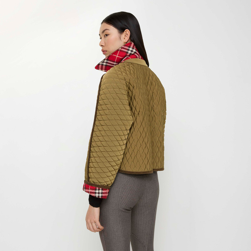 Cropped Quilted Nylon Floriston Jacket 3