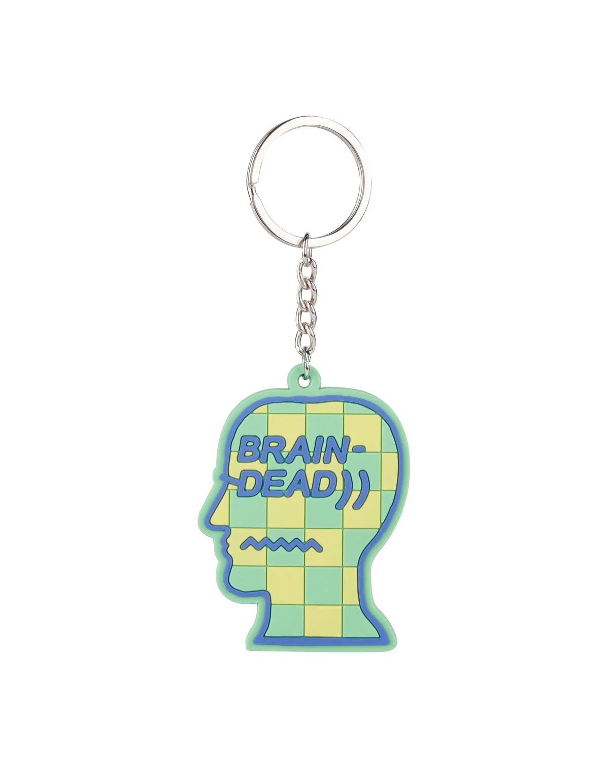 Logohead Keychain Checkered - Green - 1