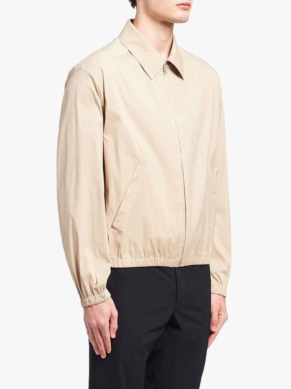 stretch-cotton blouson jacket - 3