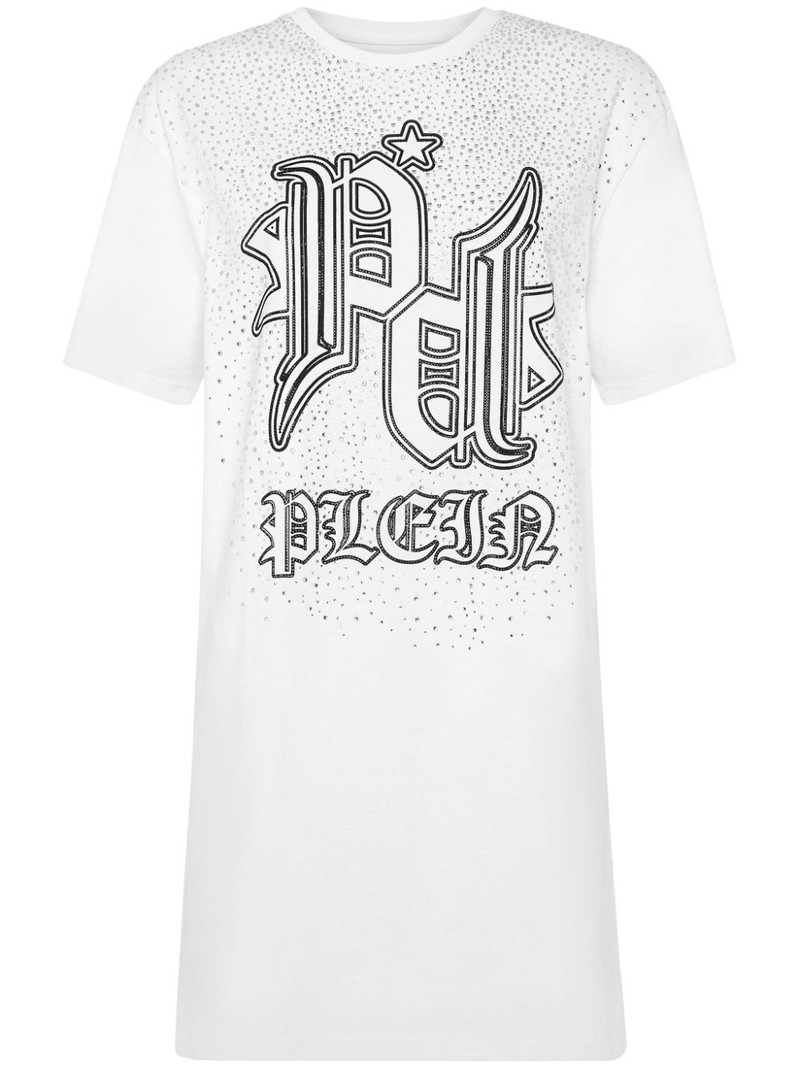 crystal logo T-shirt dress 1
