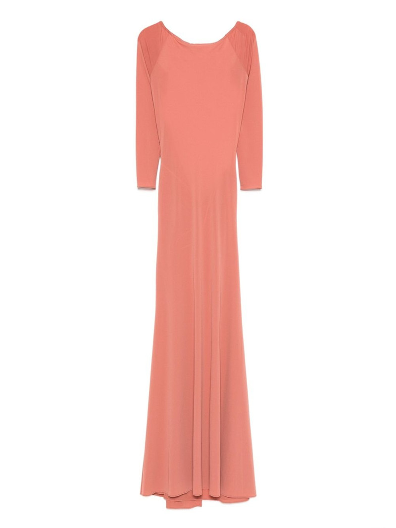 open-back long-sleeve maxi dress 1
