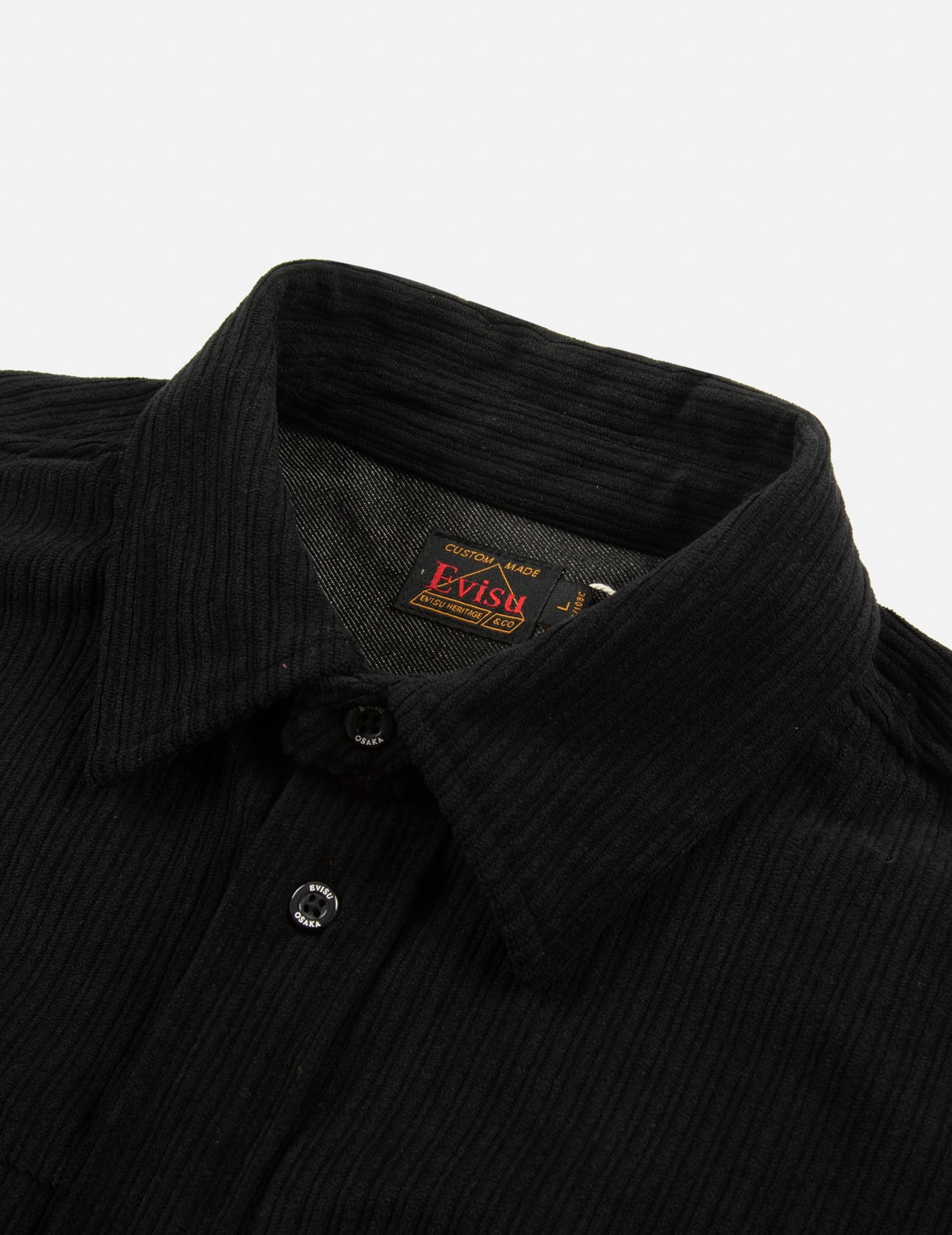 MAPLE LEAVE-PATTERN KAMON APPLIQUÉ RELAX FIT WORK SHIRT - 8