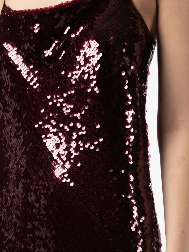 sequin slip midi dress - 8