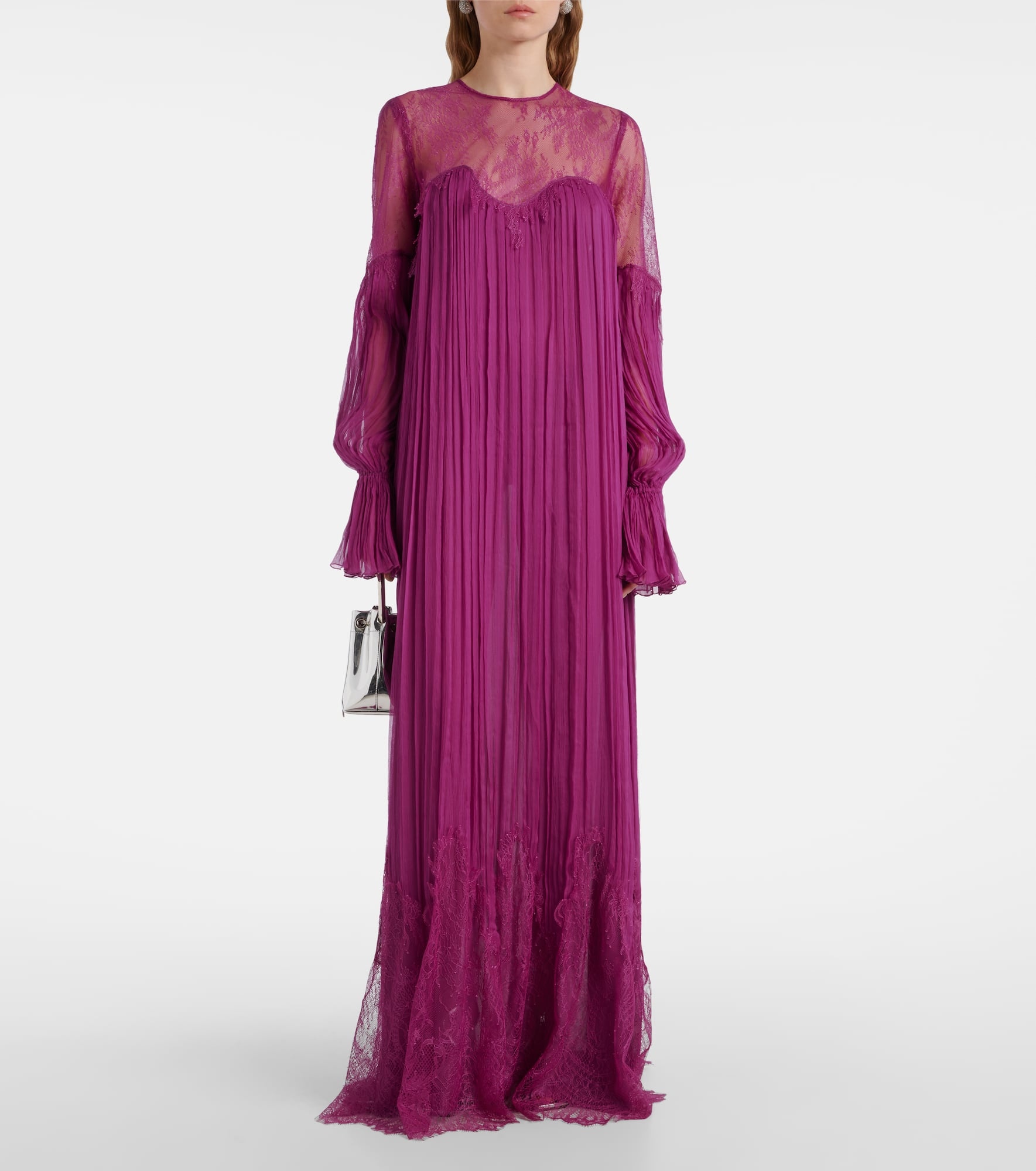 Renia silk-blend lace gown - 2