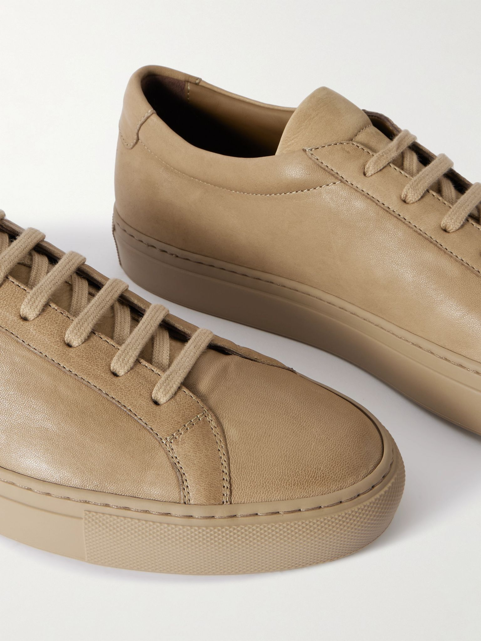 Achilles Premium Leather Sneakers Taupe - 5