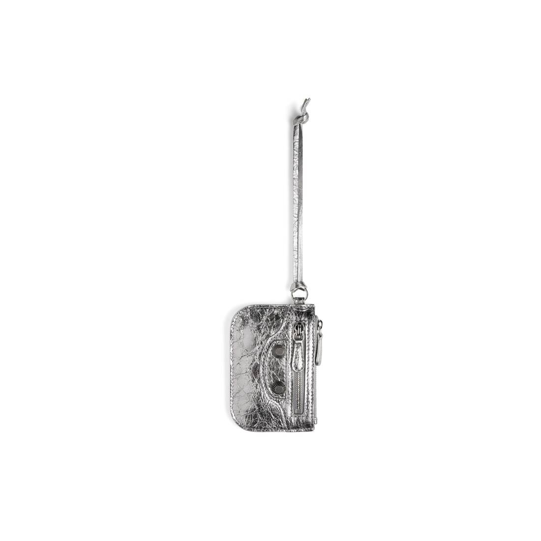 Women's Le Cagole Coin Purse Metallized in Silver - 1