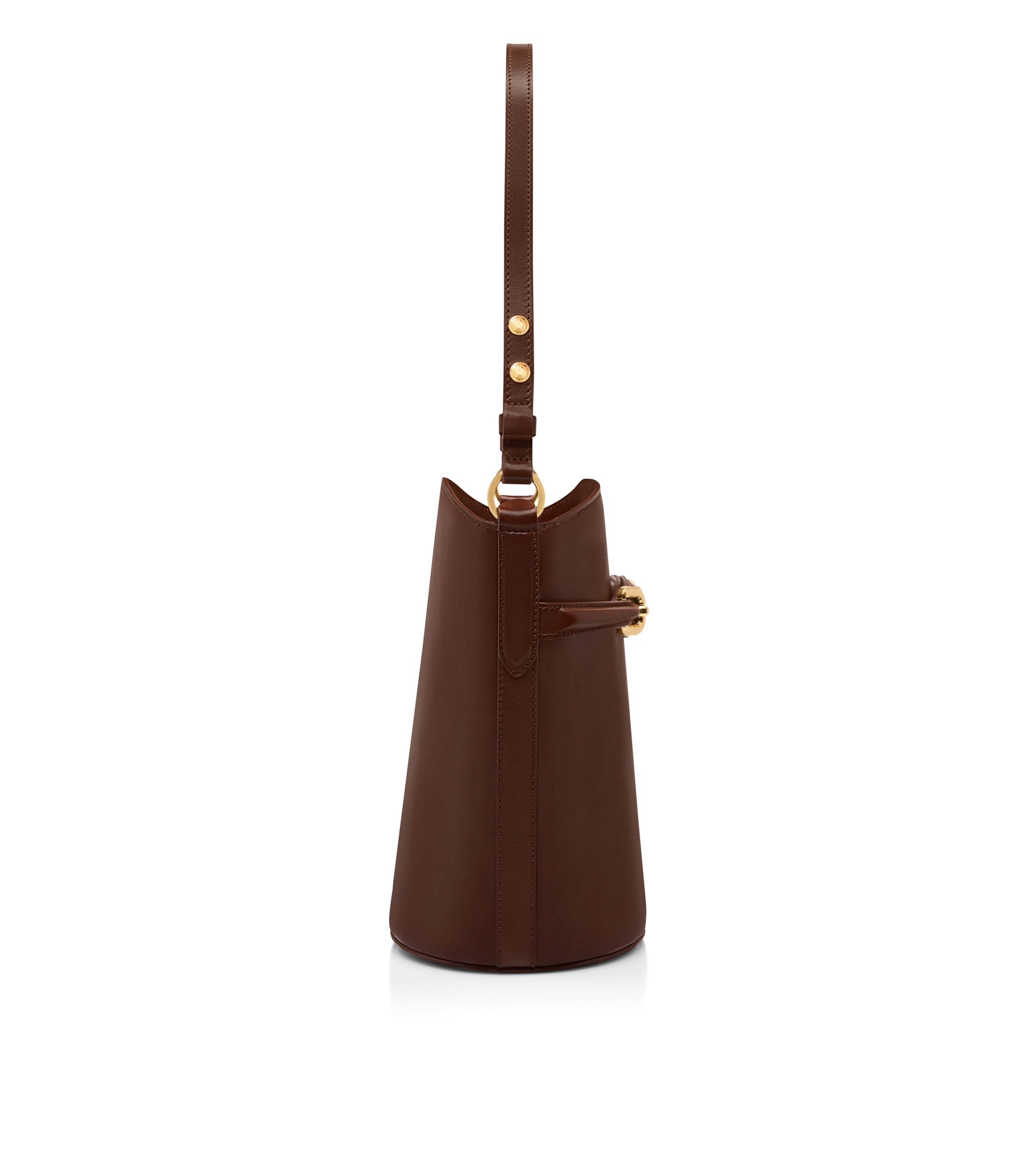 PALMELLATO-EFFECT LEATHER WHITNEY MEDIUM BUCKET BAG - 2