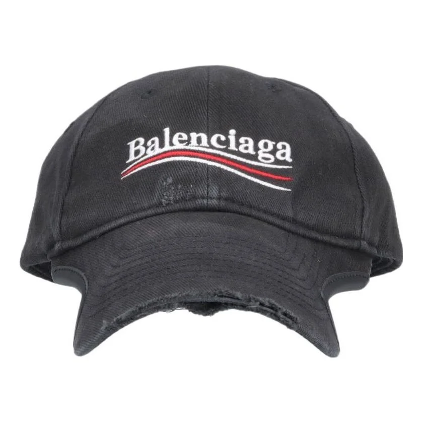 Balenciaga Political Campaign Destroyed Cap 'Black' 766861410B21077 - 1
