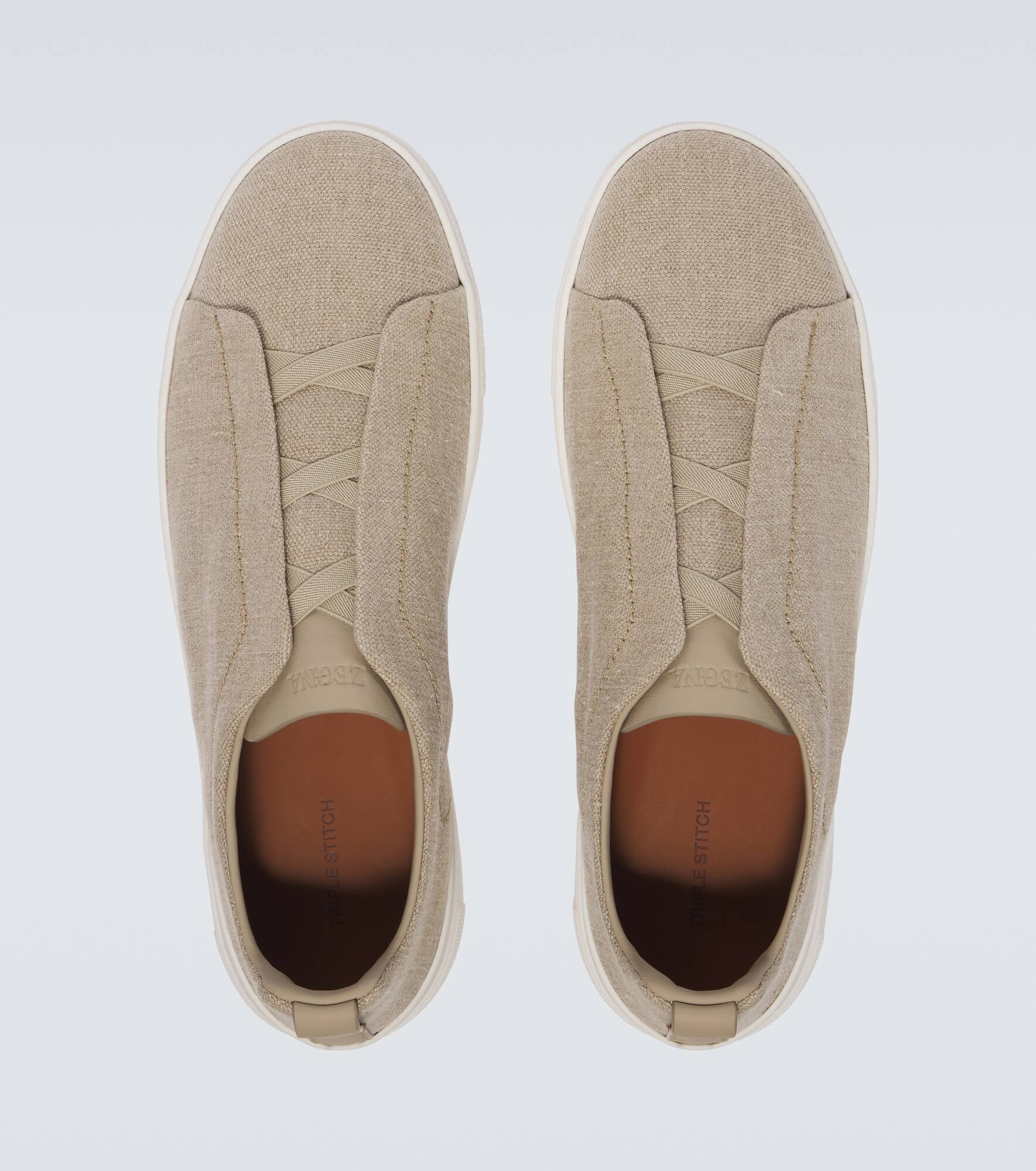 Triple Stitch canvas sneakers - 4