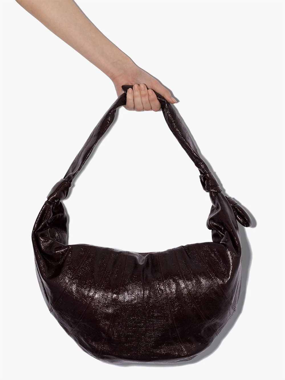 patent-leather shoulder bag - 3