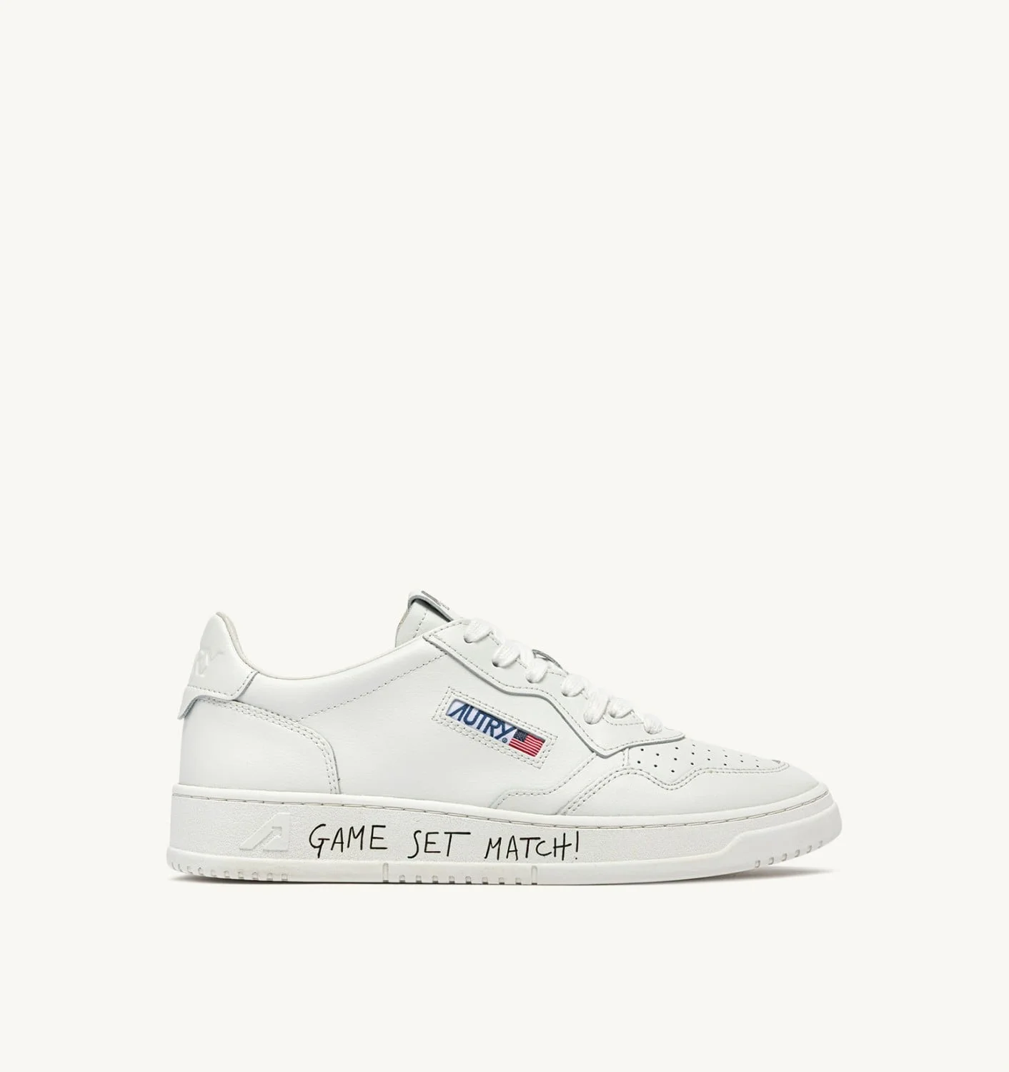 MEDALIST LOW SNEAKERS IN WHITE LEATHER - 1