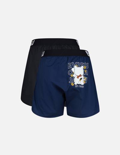 EVISU TWO-PACK FORTUNE CAT BACK-VIEW PRINT BOXER SHORTS outlook