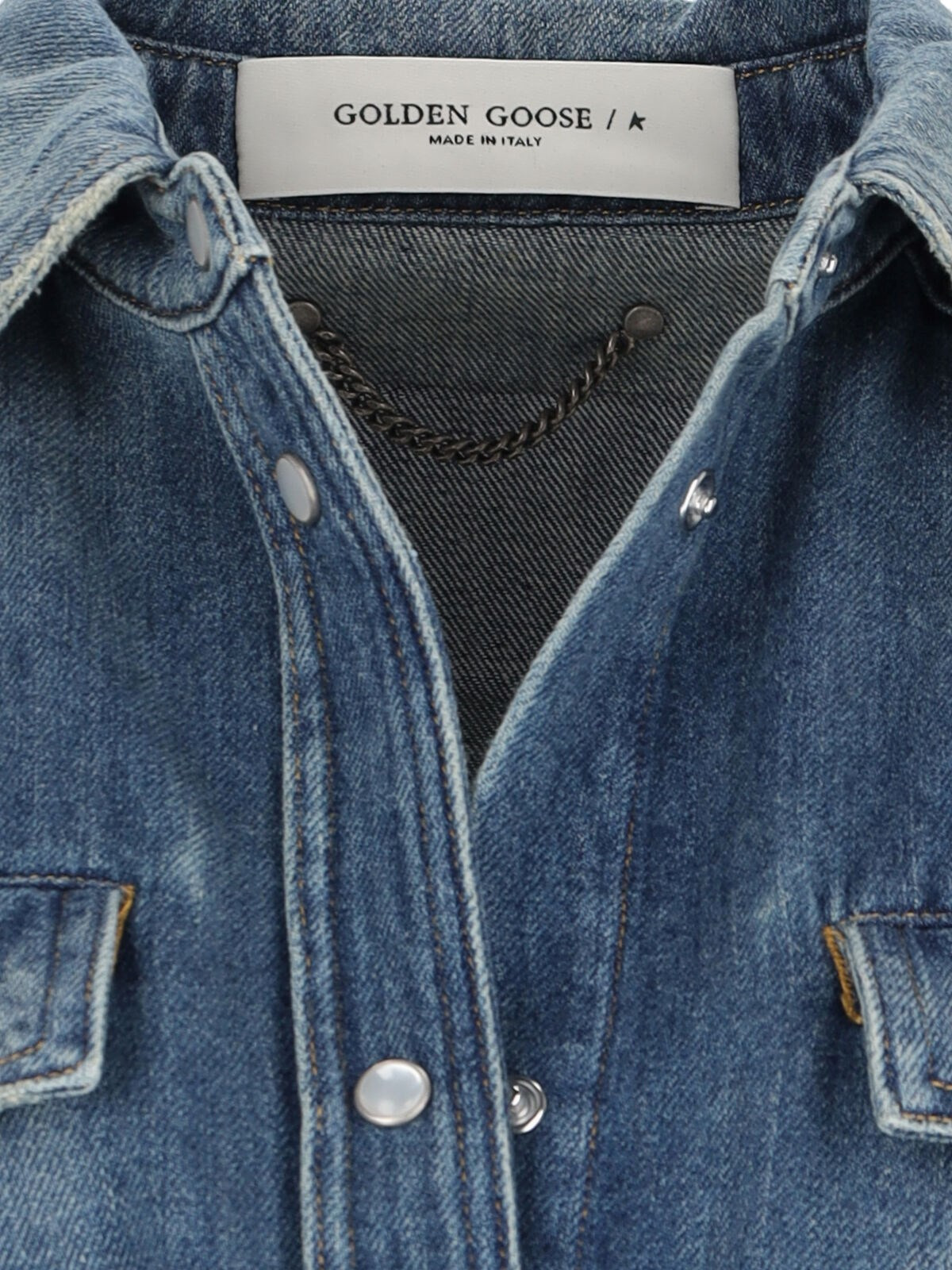 DENIM SHIRT DRESS - 4