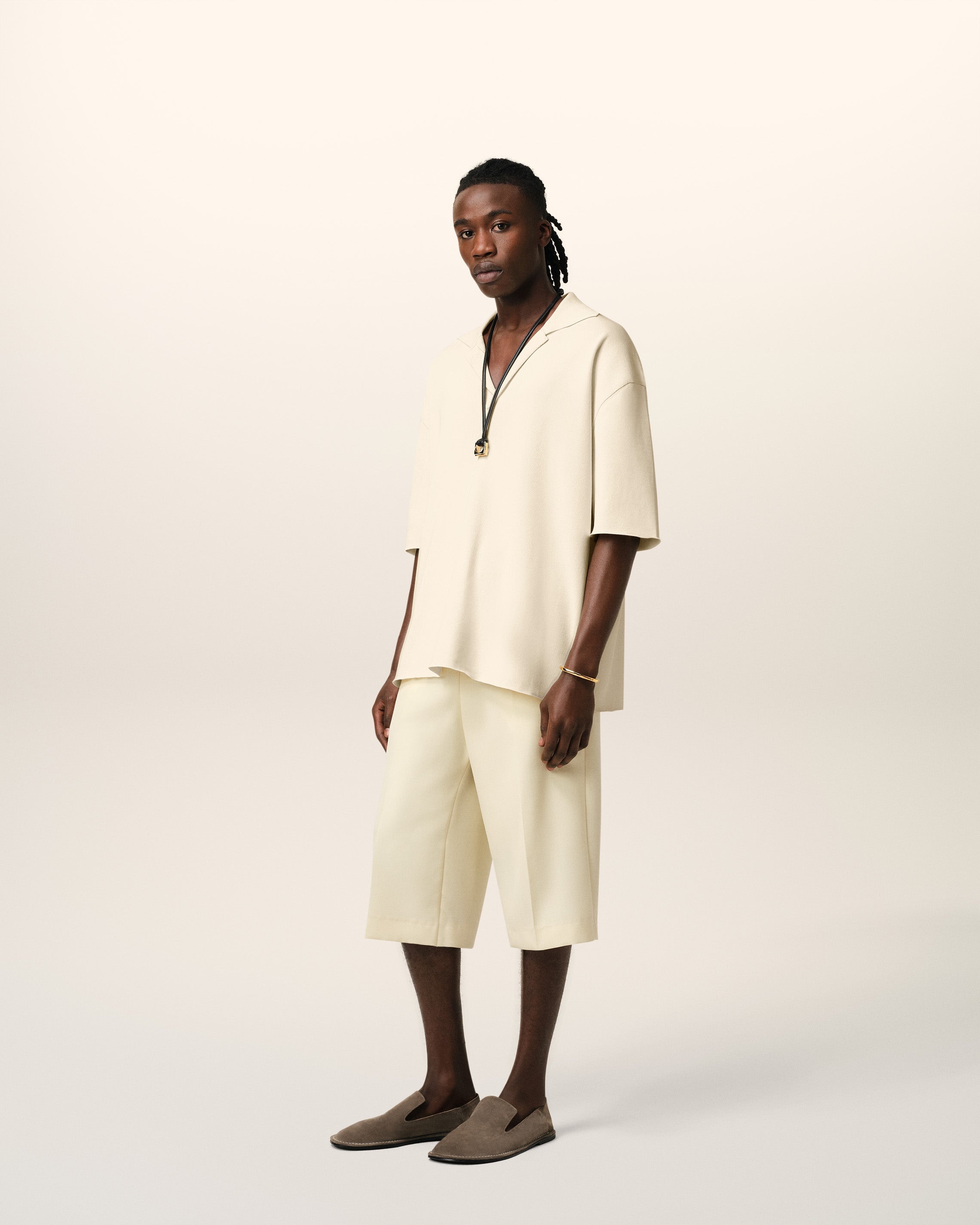 BEIGE SHORT SLEEVE POLO - 6