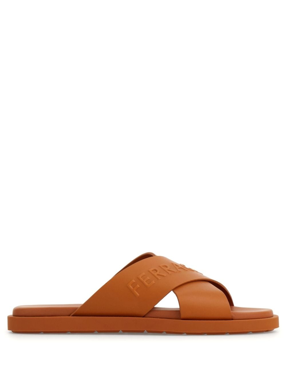 leather sandal with crossover straps - 1