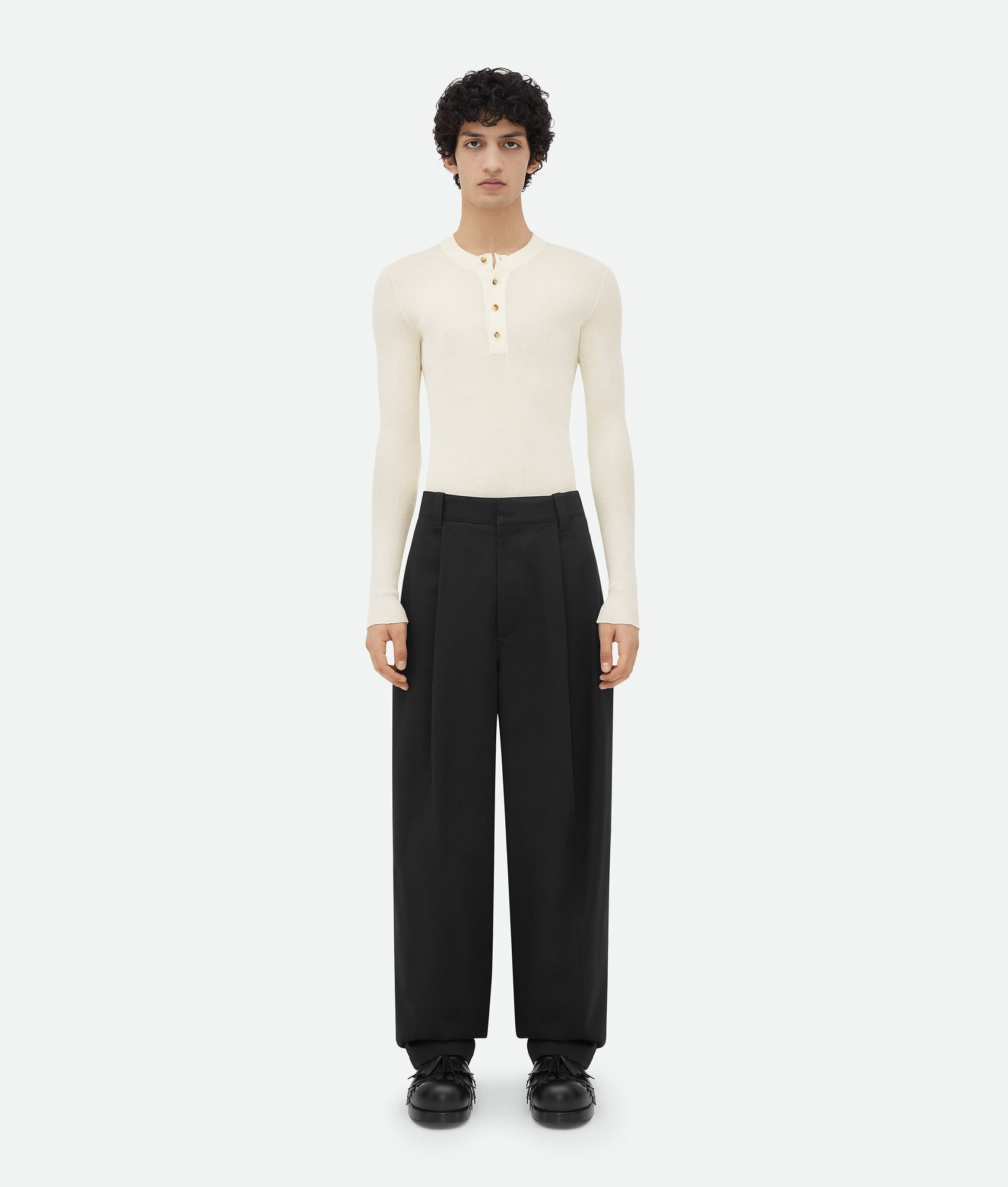 Dry Mouline Wool Trousers - 1