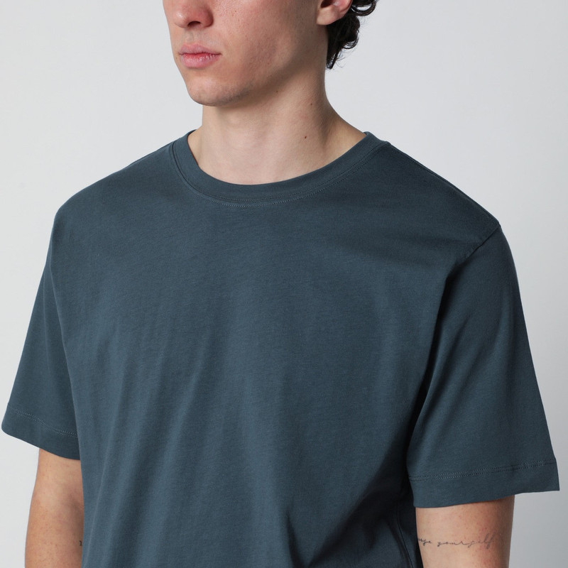 Petrol green cotton T-shirt 4