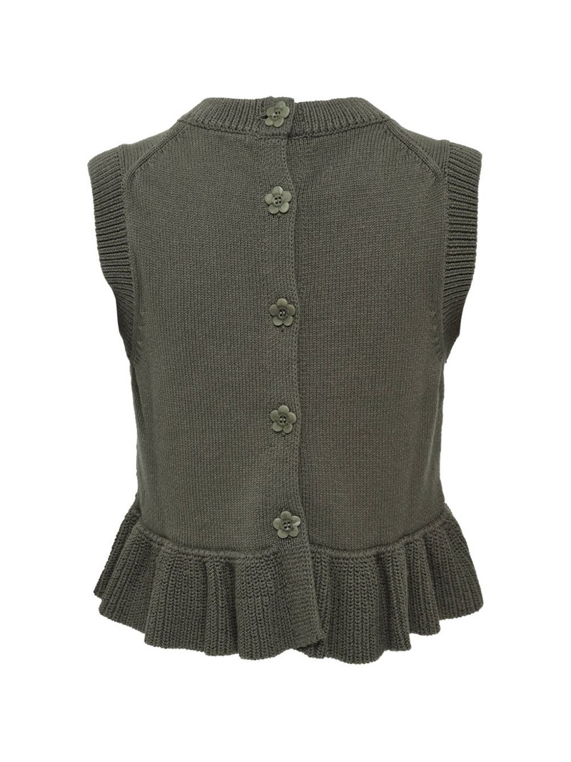 CECILIE BAHNSEN ruffled vest outlook