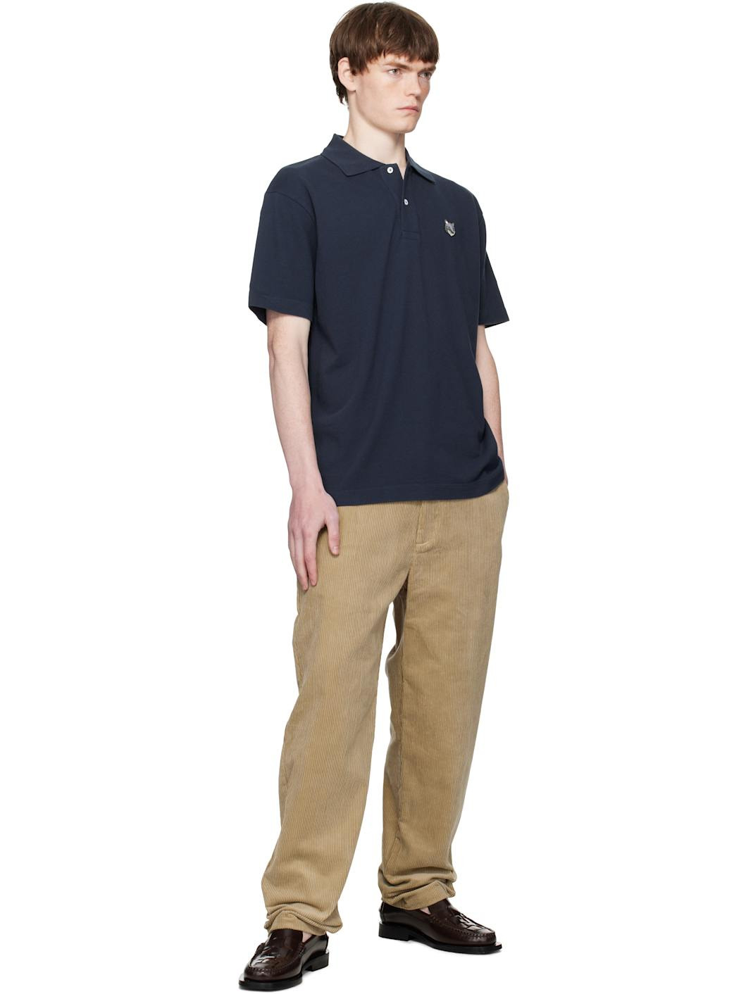 Navy Fox Head Comfort Polo - 4