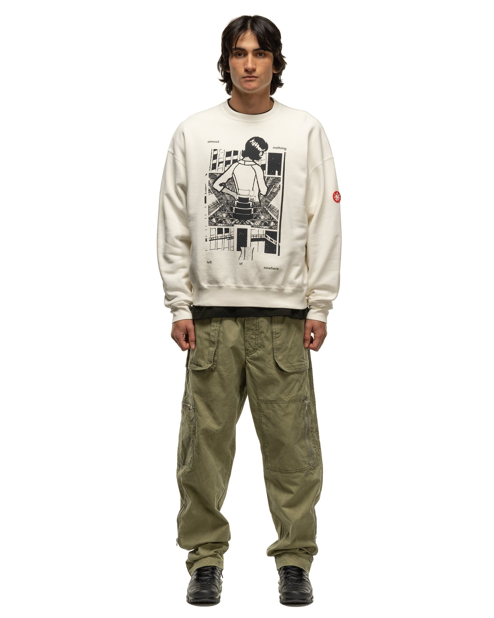 Cav Empt Washed Md Nothing Crew Neck | REVERSIBLE