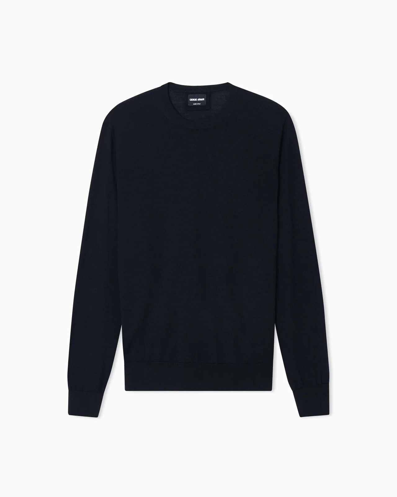 Virgin-wool, crew-neck jumper - 1