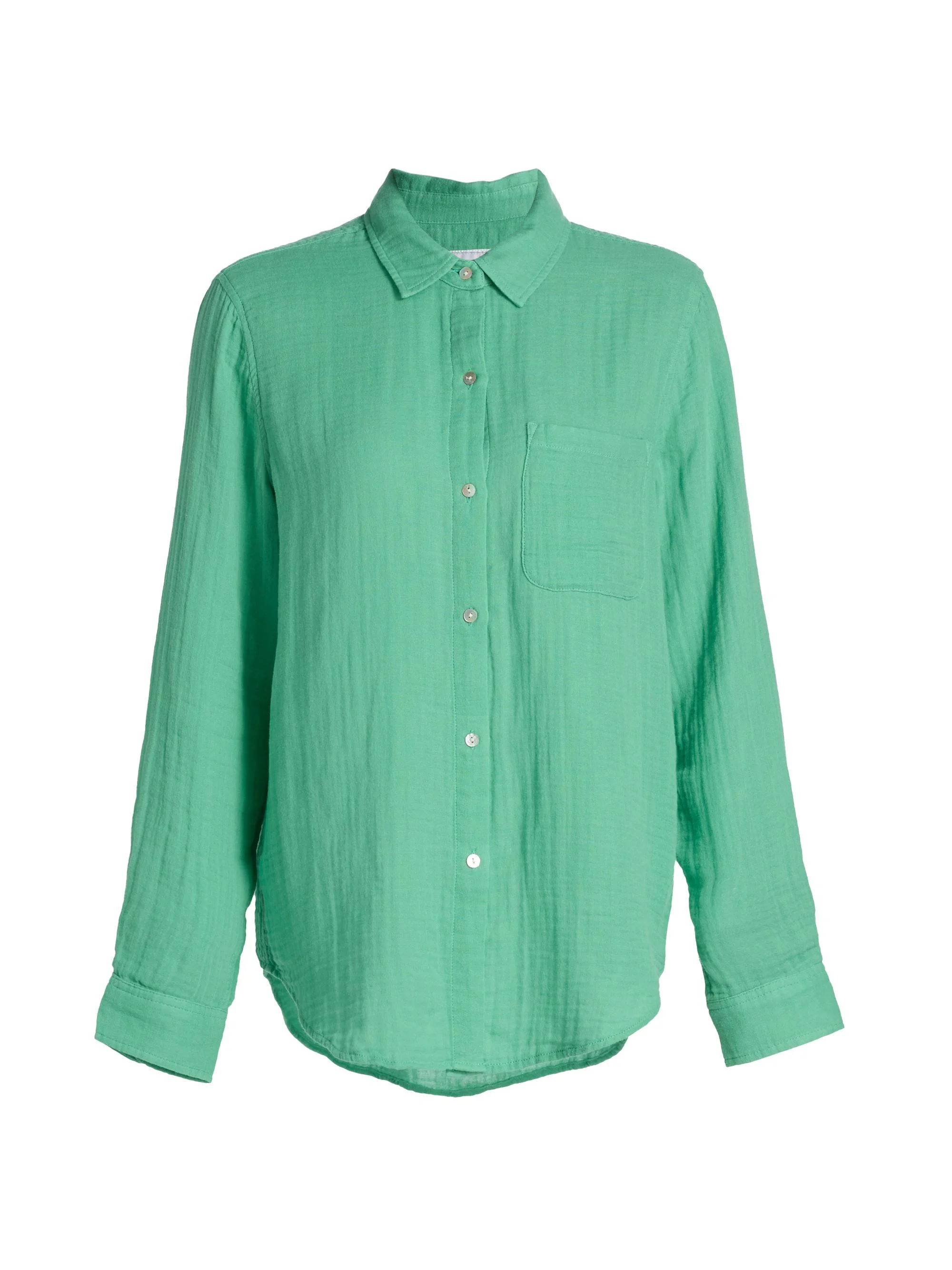 Women's Ellis Crinkled Cotton Shirt - Clover - 1