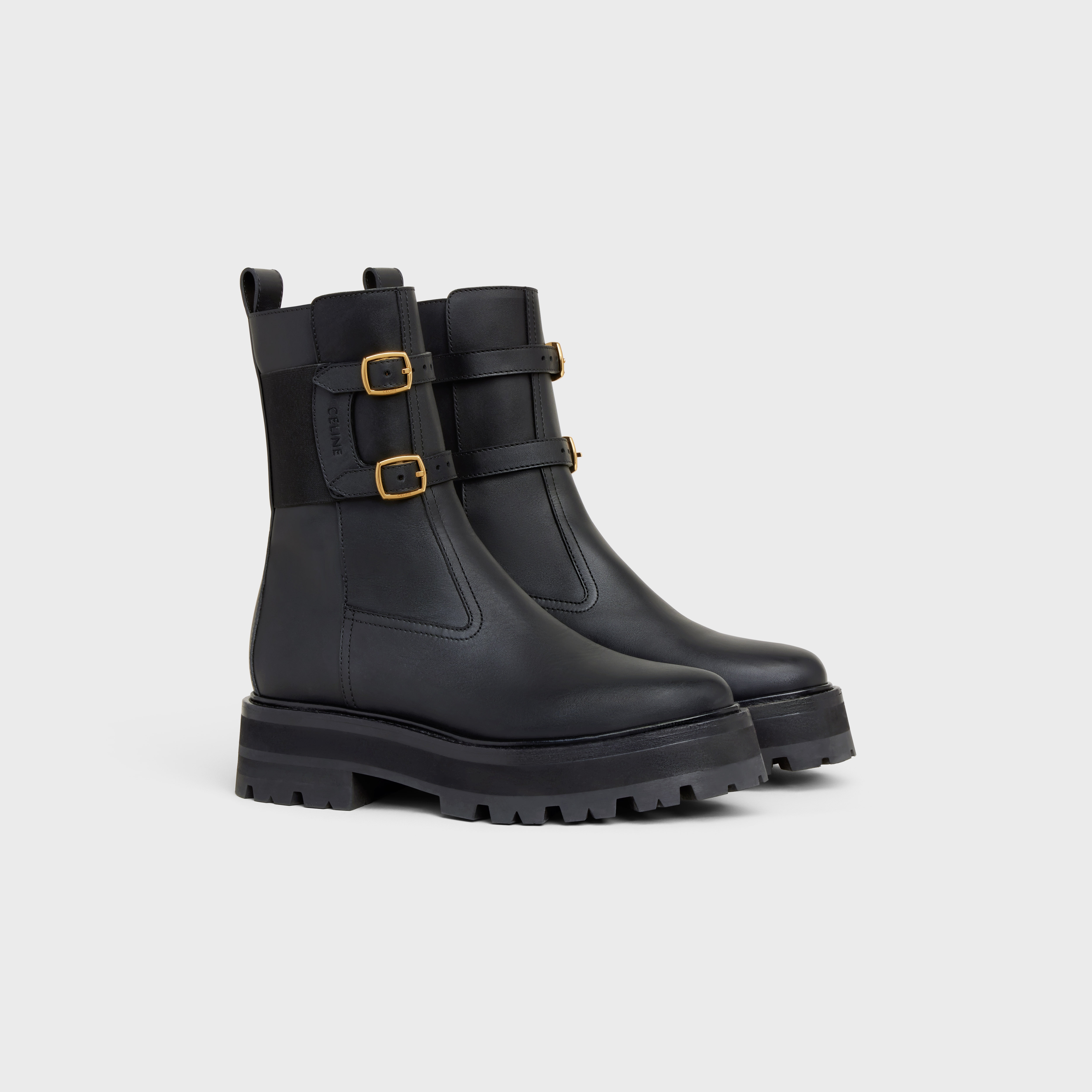 CELINE BULKY BUCKLED MEDIUM BOOT in Calfskin - 2