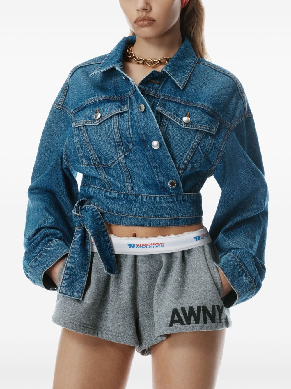 wrapped trucker jacket - 4