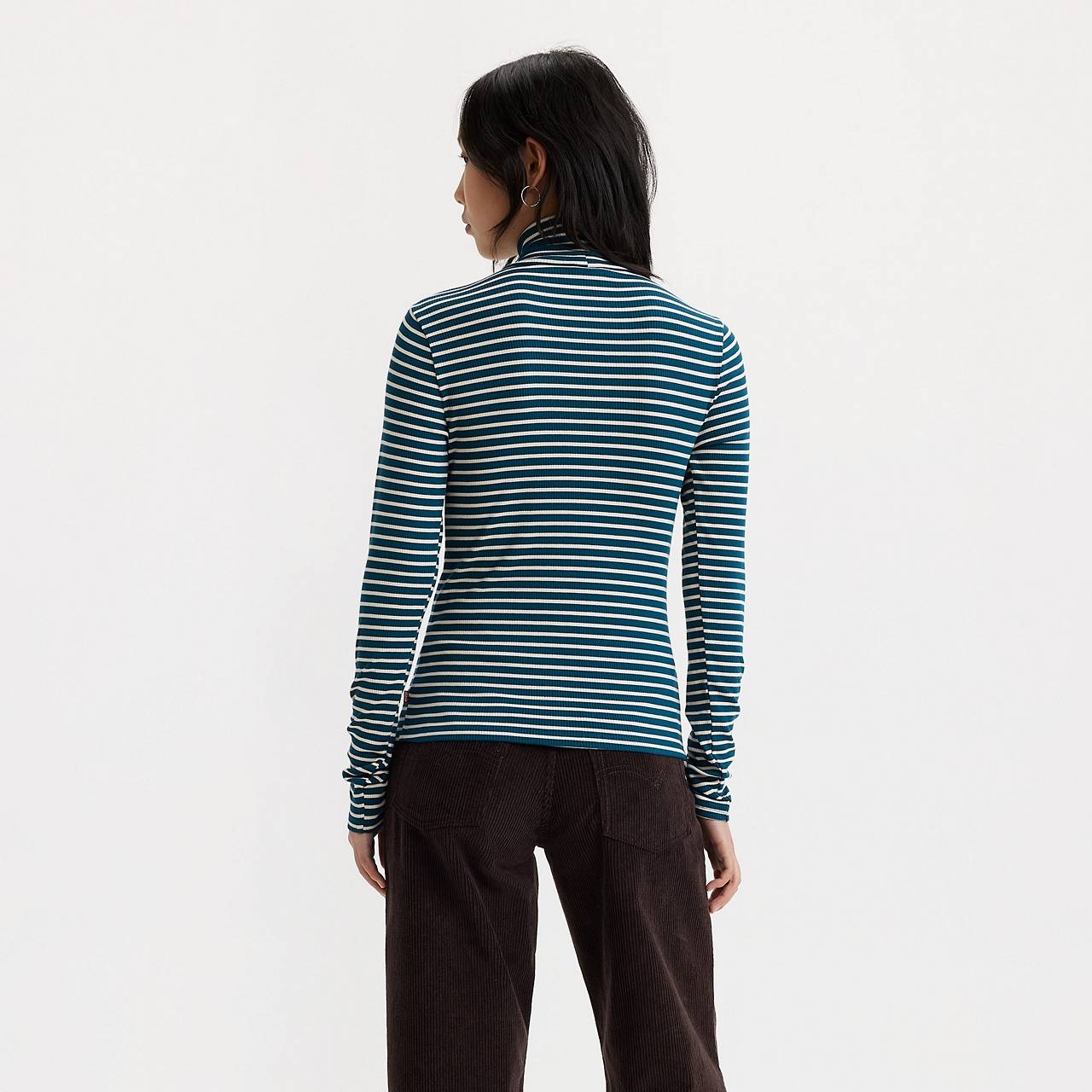 RUCHED TURTLENECK TOP - 3